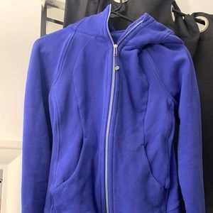 Blue Lululemon scuba jacket